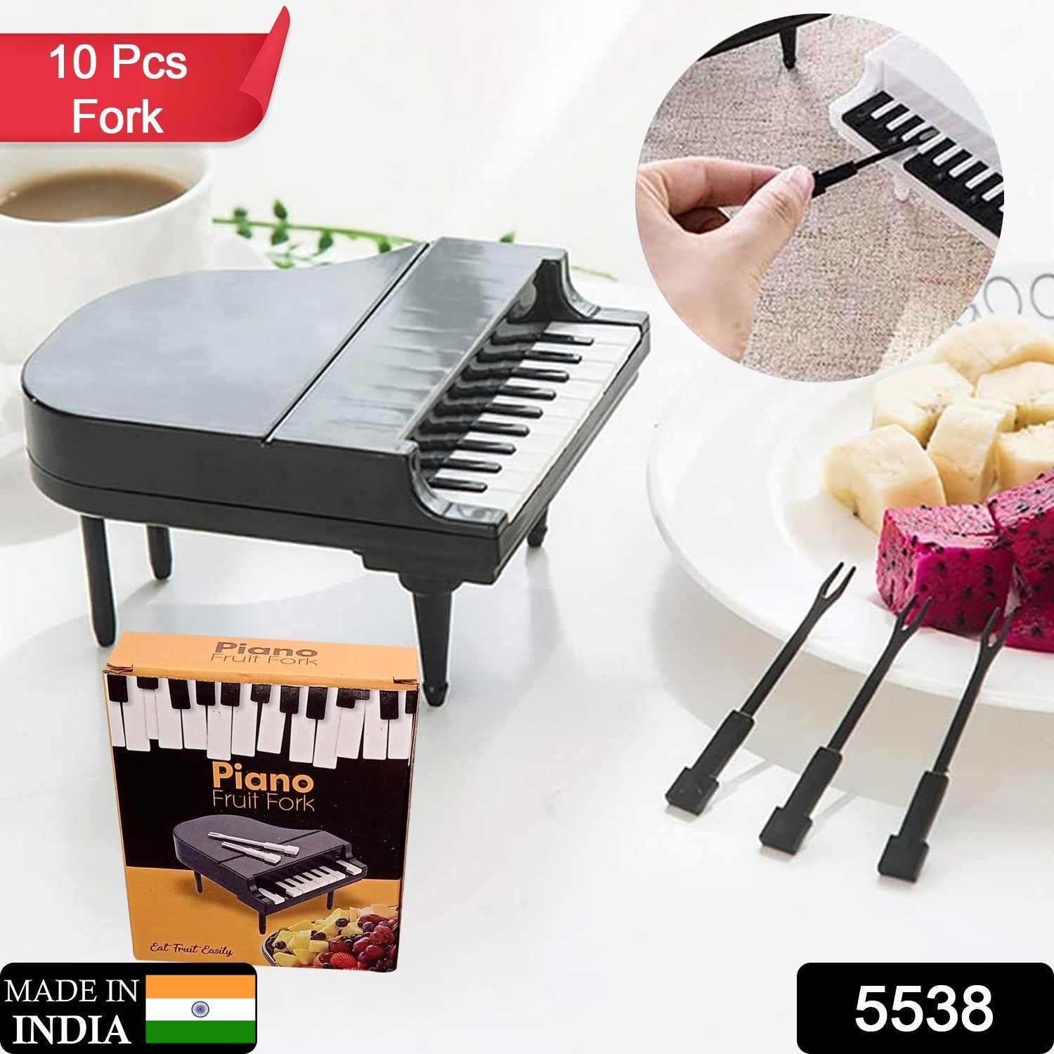 5538 10Pcs/Lot Creative Piano Fruit Forks Set Food Sticks for Dessert Fruit Snack Picking Kitchen Dining Tools (10 Pc Set) 5538 10Pcs/Lot Creative Piano Fruit Forks Set Food Sticks for Dessert Fruit Snack Picking Kitchen Dining Tools (10 Pc Set)